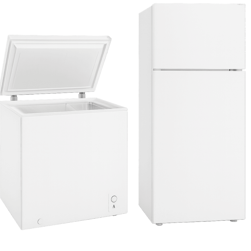 freezer and fridge